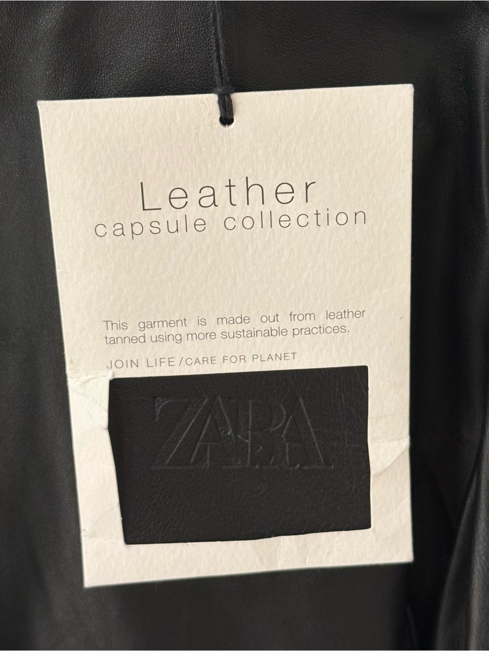 Zara Genuine Leather Voluminous Top size S - Picture 7 of 8
